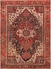 No Reserve Antique Persian Serapi Rug 12 ft 2 in x 9 ft 0 in (3.7 m x 2.74 m)