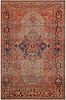 No Reserve Antique Persian Mohtashem Kashan Rug 6 ft 7 in x 4 ft 4 in (2 m x 1.32 m)