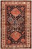 No Reserve Antique Persian Malayer Area Rug 6 ft 4 in x 4 ft 0 in (1.93 m x 1.21 m)