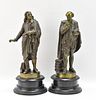 BRONZE STATUES SHAKESPEARE AND MILTON