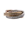 Cartier Trinity 18k Tri Color Gold Diamond Rolling Band Ring
