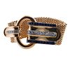 Vacheron Constantin 1940s 18k Gold Platinum Diamond Sapphire Watch Bracelet