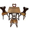 Carved Table and Chairs 
