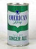 1962 American Ginger Ale Soda Manchester New Hampshire 12oz Flat Top Can 