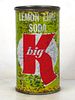 1960 Big K Lemon Lime Soda Kroger Milwaukee Wisconsin 12oz Flat Top Can 