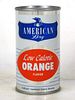 1962 American Dry Diet Orange Soda Manchester New Hampshire 12oz Flat Top Can 