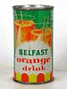 1958 Belfast Orange Drink San Francisco California 12oz Flat Top Can 
