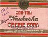 1936 Bon-Ton Cream Soda Waukesha Wisconsin 32oz One Quart Label 