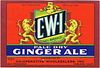 1942 C.W.I Ginger Ale 29oz WS46-04 Label San Francisco California