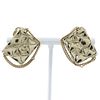 CHANEL MATRASSE GOLD PLATED CLIP EARRINGS