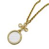 CHANEL MAGNIFYING GOLD PLATED PENDANT NECKLACE