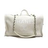 CHANEL DEAUVILLE LINE CANVAS TWO-WAY BOSTON BAG