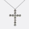 Platinum Tiffany & Co. Diamond Cross Pendant Necklace