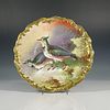 Imperial Valentin Porcelain Limoges Bird Wall Plate