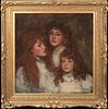 PORTRAIT OF THE GUINNESS SISTERS OIL PAINTING