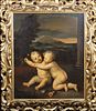 PUTTO PLAYING OIL PAINTING