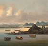  VIEW OF WHAMPOA ANCHORAGE OIL PAINTING