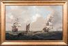  ROYAL NAVY SQUADRON OIL PAINTING