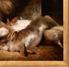 PORTRAIT OF A TERRIER AFTER RABBITING OIL PAINTING