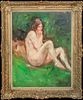 NUDE LADY OIL PAINTING