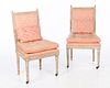 Pair of Louis XVI Style Painted Side Chairs, 20th C