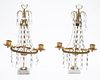 Pair of French Style Two Light Candelabra