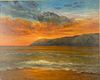 L. Sylvander, Beach Sunset, 1987, Oil on Canvas