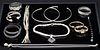 Group of Silver-Tone Costume Jewelry, 14 pcs