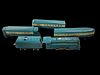 Lionel Prewar O Gauge Blue Streak 265E Locomotive Tender and 617 618 619 Passenger Cars 