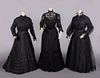 THREE MOURNING DRESSES, 1900-1905