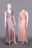 TWO PASTEL EVENING GOWNS, 1930s