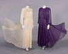 TWO SILK CHIFFON DESIGNER EVENING GOWNS, USA, LATE 1960s-1980s