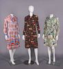 THREE LANVIN PRINTED DRESSES, PARIS, 1970s