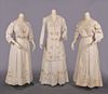 HAND EMBROIDERED DAY ENSEMBLE & DRESSES, 1905-1908