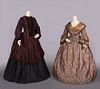 ONE POLONAISE BODICE & ONE DAY DRESS, c. 1872 & 1840s