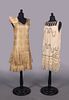 ONE LAME’ & ONE BEADED PARTY DRESS, MID 1920s