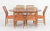 Svend Madsen for Moreddi Dining Table and Six Chairs