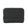 LOEWE LOGO CANVAS LEATHER POUCH