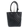 CHANEL CAMBON LINE LEATHER TOTE BAG