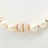 DIOR 30 MONTAIGNE GOLD PLATED FAUX PEARL WHITE NECKLACE
