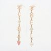 CHANEL COCO MARK GOLD PLATED FAUX PEARL EARRINGS