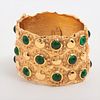 CHANEL GRIPOA GOLD PLATED COLORED STONE BRACELET