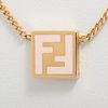 FENDI ZUCCA GOLD PLATED NECKLACE
