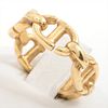 CHRISTIAN DIOR CD NAVY GOLD PLATED RING