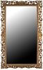 LARGE BAROQUE STYLE CARVED & GILT MIRROR, 85" X 51"