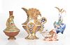 Group of Ceramics Including Capodimonte and Fischer 