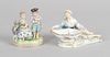Two Pieces of German Porcelain Including Meissen
