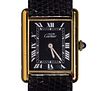 Cartier Must de Cartier Vermeil Sterling Silver Tank Wristwatch