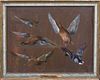 STUDY OF VARIOUS BIRDS OIL PAINTING