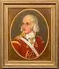 PORTRAIT OF A MILITARY OFFICER OIL PAINTING